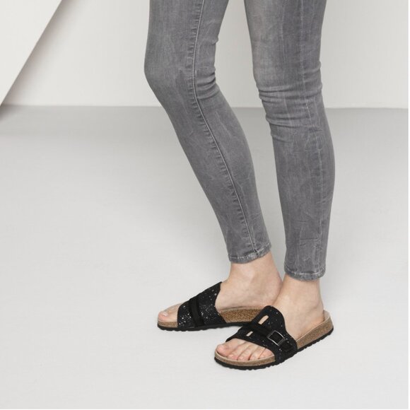 Birkenstock Papillio Carmen Sandals – Black Silver Splash – Size 6 US (EU 36) - Picture 10 of 11